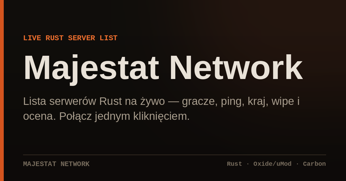 Баннер сервера Majestat Development Server